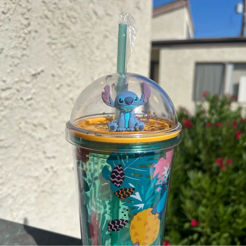 Disney Stitch Tropical Tumbler with Straw (NWT) - Picture 3 of 4